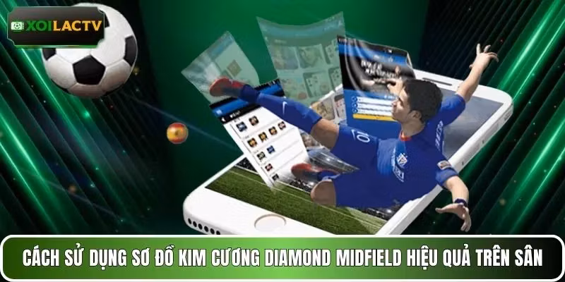 Cách sử dụng sơ đồ kim cương diamond midfield hiệu quả trên sân