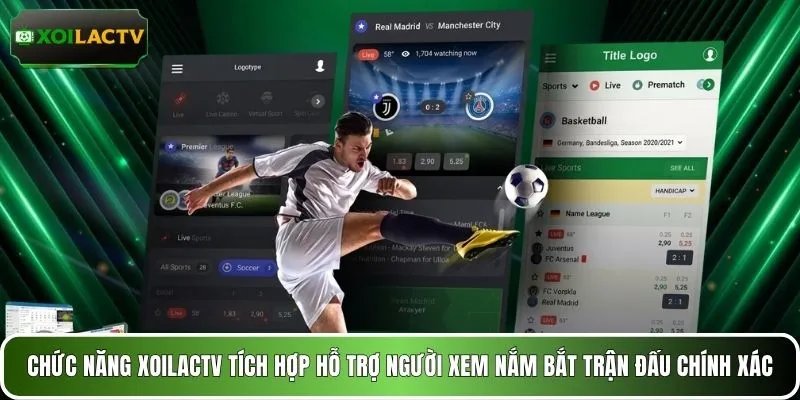 Chức năng XOILACTV tích hợp hỗ trợ người xem nắm bắt trận đấu chính xác
