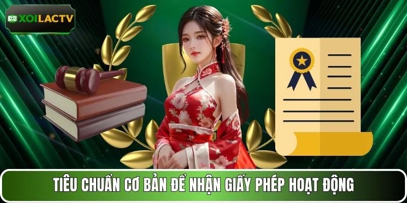 Tiêu chuẩn cơ bản để nhận giấy phép hoạt động